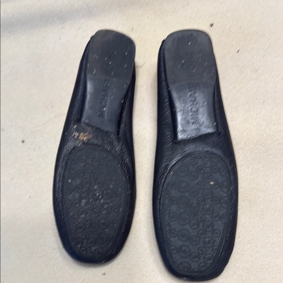 Michael Kors Black Leather Loafers for Women - Picture 3 of 9